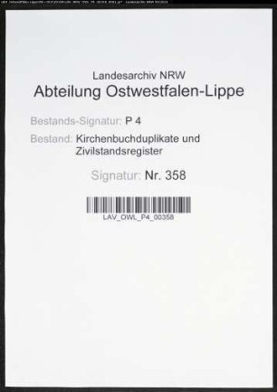 Kirchenbuchduplikate der katholischen Gemeinde (GHT 1827-1835). (Gemeinde: Cobbenrode, katholische Gemeinde)