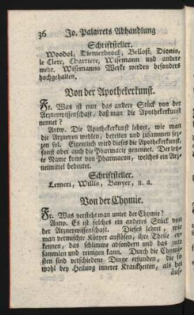 Von der Chymie