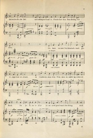 Das Lied von Bismarck : Dithyrambus, gedichtet und für eine Mittelstimme mit Klavierbegleitung in Musik gesetzt ; Op. 194