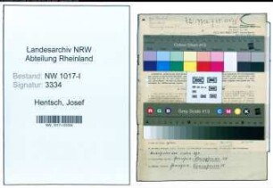 Entnazifizierung Josef Hentsch , geb. 28.02.1902 (Dachdecker)