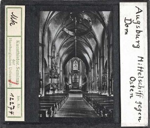 Augsburg: Dom, Mittelschiff gen Osten