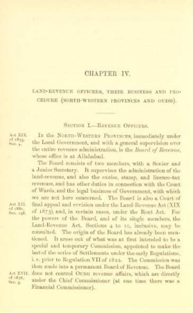 Chapter IV. Land-revenue officers, their business and procedure ...