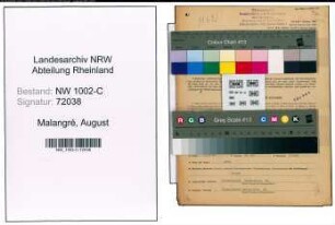 Entnazifizierung August Malangré, geb. 31.05.1901 (Vertreter)
