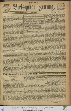 06.12.1891 (Erstes Blatt)
