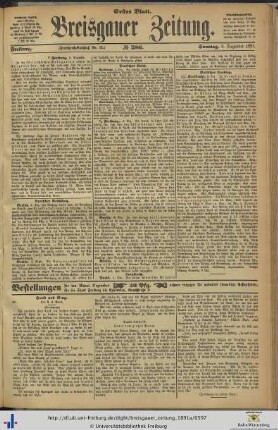 06.12.1891 (Erstes Blatt)
