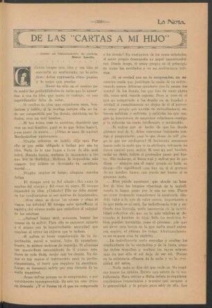 De las "cartas a mi hijo"
