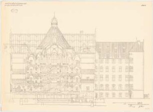 Zivilgericht, Halle/Saale: Querschnitt 1:75