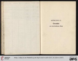 III Gemälde aus verschiedenem Besitz (Nr. 535-803)