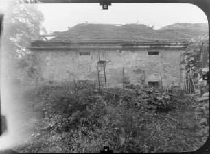 Stolpen-Rennersdorf-Neudörfel, Hauptstraße 6. Scheune. Rückseite