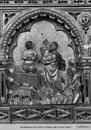 Paliotto mit Szenen aus dem Alten und Neuen Testament : Opfer Isaaks