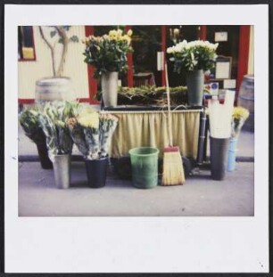 Blumengeschäft an der Straße