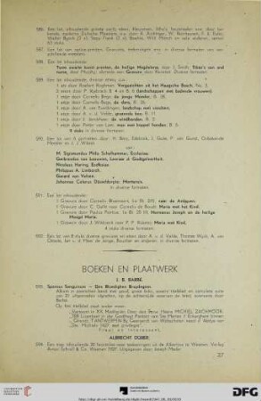 Boeken en Plaatwerk (Nr. 593-611)