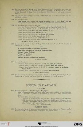 Boeken en Plaatwerk (Nr. 593-611)