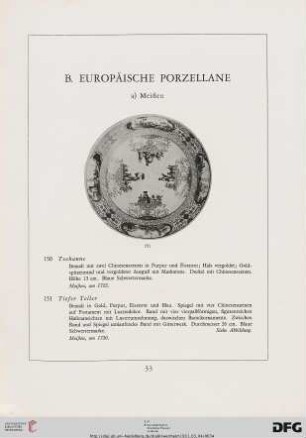 Europäische Porzellane (Nr. 150-254)