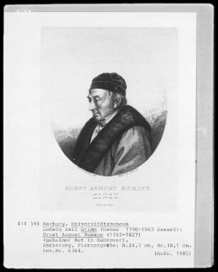 Bildnis Ernst August Rumann, Geheimer Rat in Hannover