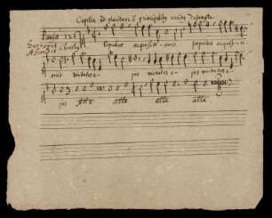 Capella ad placitum ex principalibus vocibus desumpta.