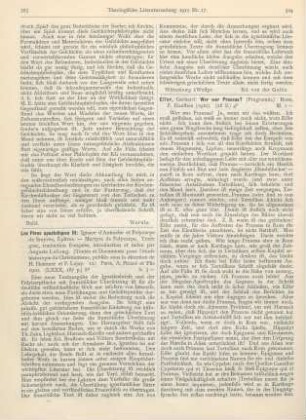 524-525 [Rezension] Esser, Gerhard, Wer war Praxeas?