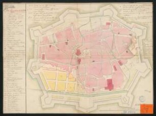 Toul : plan des rues de la ville