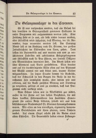 83-100, Die Gefangenenlager in den Cevennen