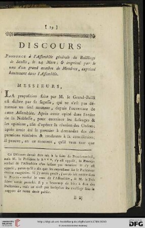 Discours