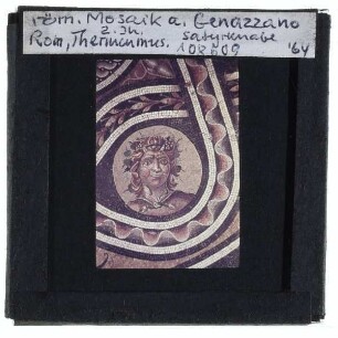 Mosaik mit Pan aus Genazzano (Rom, Mus. Pal. Massimo)