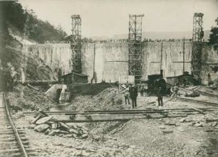 Urfttalsperre bei Gemünd (Eifel), Deutschland, 1900