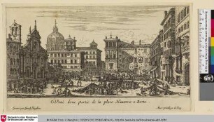 Veuë d'une partie de la place Navonne a Rome