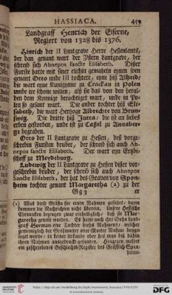 Landgraff Henrich der Eiserne, Regiert von 1328 bis 1376