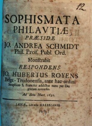 Sophismata philautiae