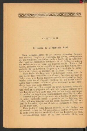 Capítulo II - El tesoro de la Montaña Azul