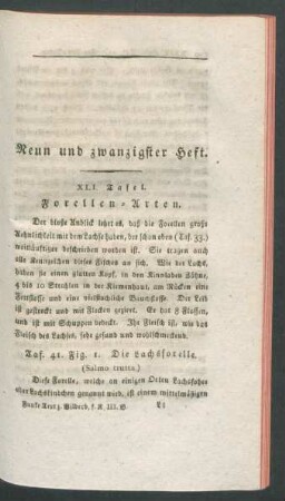 Neun und zwanzigster Heft.