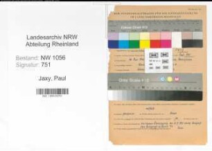 Entnazifizierung Paul Jaxy , geb. 20.06.1912 (Polizist)
