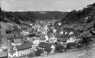 Blick auf Krippen an der Elbe