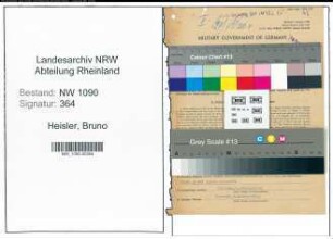 Entnazifizierung Bruno Heisler , geb. 29.01.1892 (Oberkontrolleur)