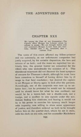 Chapter XXX. We lament the fate of our companion - ...