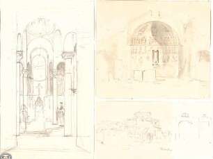 Lange, Ludwig; Lange - Archiv: II.4 Muhamedanischer Stil; Byzantinischer Stil - Kircheninnenraum (Ansicht); Gebäude (Ansicht,Teilansicht, Detail)