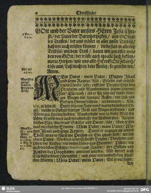 Leichenpredigt : Christliche Leichpredigt, [allg. Eingang], [Text], Eingang, Abhandlung