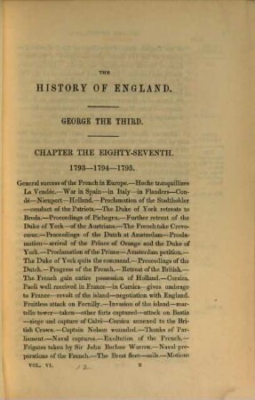 The history of England from the acession to the decease of King George the Third, 6
