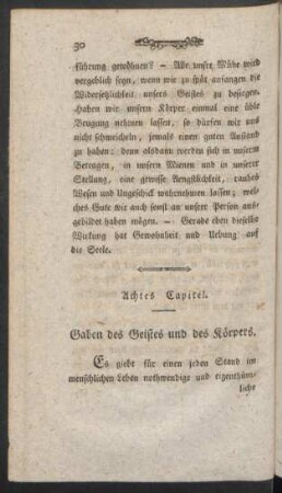 Achtes Capitel. Gaben des Geistes und des Körpers
