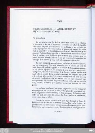 XVII Vie Domestique — Habillements Et Bijoux — Habitations