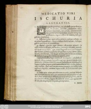 Medicatio Viri Ischuria Laborantis.