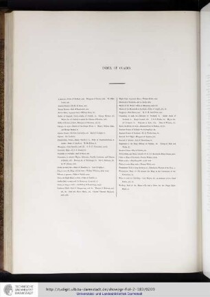 List of the Plates.