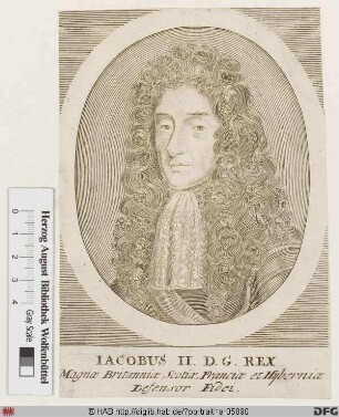 Bildnis Jakob (James) II. (Stuart), König von England u. Schottland (reg. 1685-89)