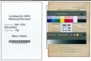 Entnazifizierung Robert Blank , geb. 30.06.1921 (Bergbaubeflissener)