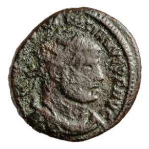 Münze, Follis (Follaro), 295 - 296 n. Chr.
