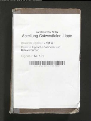Salbuch der ehem. Vogtei Lage von 1855, Bd. 3