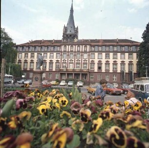 Erbach, Marktplatz 7. Schloss Erbach (1. H. 18. Jh.). Hauptgebäude. Ansicht vom Marktplatz