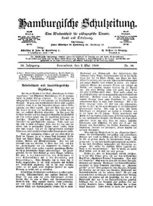 Arbeitsschule und staatsbürgerliche Erziehung