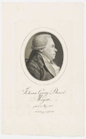 Bildnis des Johann Georg Daniel Meyer