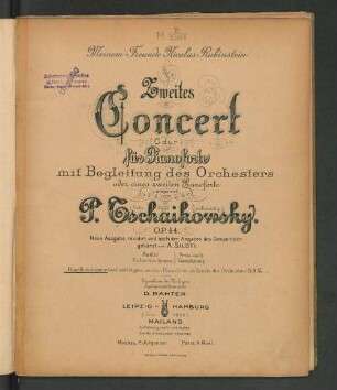Zweites Concert (G dur) für Pianoforte mit Begleitung des Orchesters oder eines zweiten Pianoforte ; op. 44